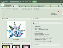 Tablet Screenshot of maheema.deviantart.com