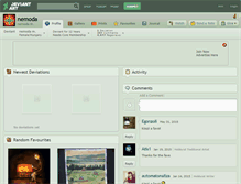 Tablet Screenshot of nemoda.deviantart.com