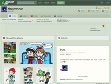 Tablet Screenshot of nezumechan.deviantart.com
