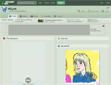 Tablet Screenshot of mslynk.deviantart.com