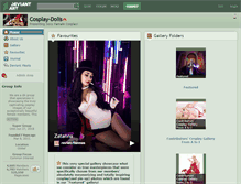 Tablet Screenshot of cosplay-dolls.deviantart.com