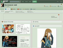 Tablet Screenshot of necromancer-jade.deviantart.com