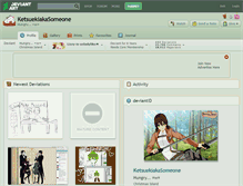 Tablet Screenshot of ketsuekiakasomeone.deviantart.com