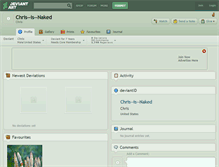 Tablet Screenshot of chris--is--naked.deviantart.com