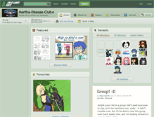 Tablet Screenshot of martha-disease-club.deviantart.com