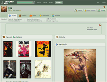 Tablet Screenshot of jua.deviantart.com