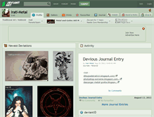 Tablet Screenshot of irati-metal.deviantart.com