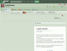 Tablet Screenshot of exoticparadox.deviantart.com