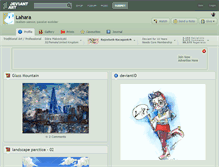 Tablet Screenshot of lahara.deviantart.com