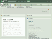 Tablet Screenshot of kylie123.deviantart.com