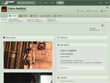 Tablet Screenshot of claire--redfield.deviantart.com