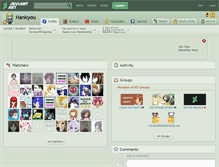 Tablet Screenshot of hankyou.deviantart.com