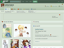 Tablet Screenshot of bottled-talent.deviantart.com