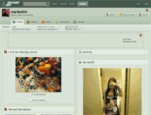 Tablet Screenshot of maribethh.deviantart.com