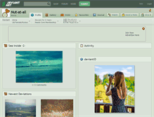 Tablet Screenshot of nut-at-all.deviantart.com