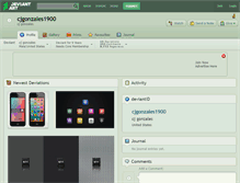 Tablet Screenshot of cjgonzales1900.deviantart.com