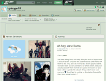 Tablet Screenshot of byakugan95.deviantart.com