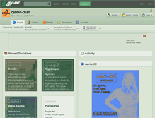 Tablet Screenshot of cabbit-chan.deviantart.com