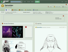 Tablet Screenshot of damonkatu.deviantart.com