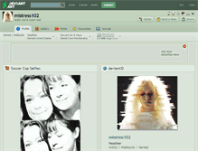 Tablet Screenshot of mistress102.deviantart.com