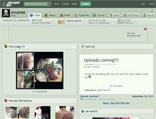 Tablet Screenshot of evulness.deviantart.com