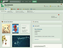 Tablet Screenshot of fax-grimmin.deviantart.com