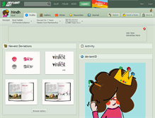 Tablet Screenshot of hindh.deviantart.com