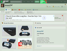 Tablet Screenshot of akumatnt.deviantart.com