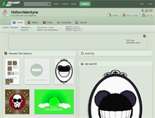 Tablet Screenshot of hollowvalentyne.deviantart.com