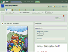 Tablet Screenshot of luigixdaisyfanclub.deviantart.com