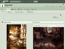 Tablet Screenshot of binarymind.deviantart.com