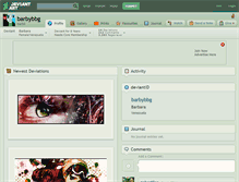 Tablet Screenshot of barbybbg.deviantart.com