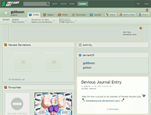 Tablet Screenshot of gobboon.deviantart.com