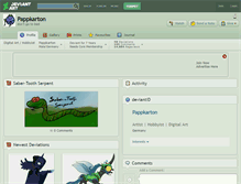 Tablet Screenshot of pappkarton.deviantart.com