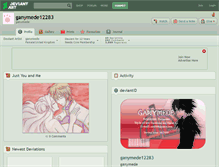 Tablet Screenshot of ganymede12283.deviantart.com
