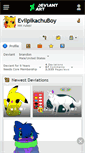 Mobile Screenshot of evilpikachuboy.deviantart.com