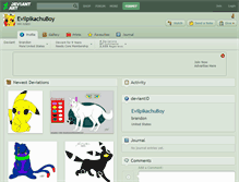 Tablet Screenshot of evilpikachuboy.deviantart.com