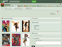 Tablet Screenshot of joshtylen.deviantart.com