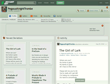 Tablet Screenshot of pegasusknighttrombe.deviantart.com