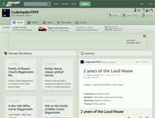 Tablet Screenshot of codemaster9999.deviantart.com