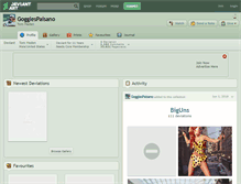 Tablet Screenshot of gogglespaisano.deviantart.com