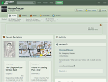 Tablet Screenshot of homeofhouse.deviantart.com