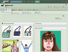 Tablet Screenshot of gabbyevans.deviantart.com