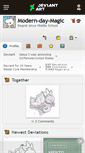 Mobile Screenshot of modern-day-magic.deviantart.com