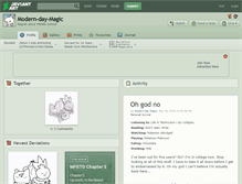 Tablet Screenshot of modern-day-magic.deviantart.com