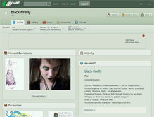 Tablet Screenshot of black-firefly.deviantart.com