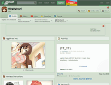 Tablet Screenshot of hinamatsuri.deviantart.com