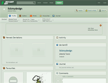 Tablet Screenshot of lickmydesign.deviantart.com