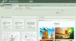 Desktop Screenshot of gamekatt101.deviantart.com