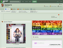 Tablet Screenshot of lelechan16.deviantart.com